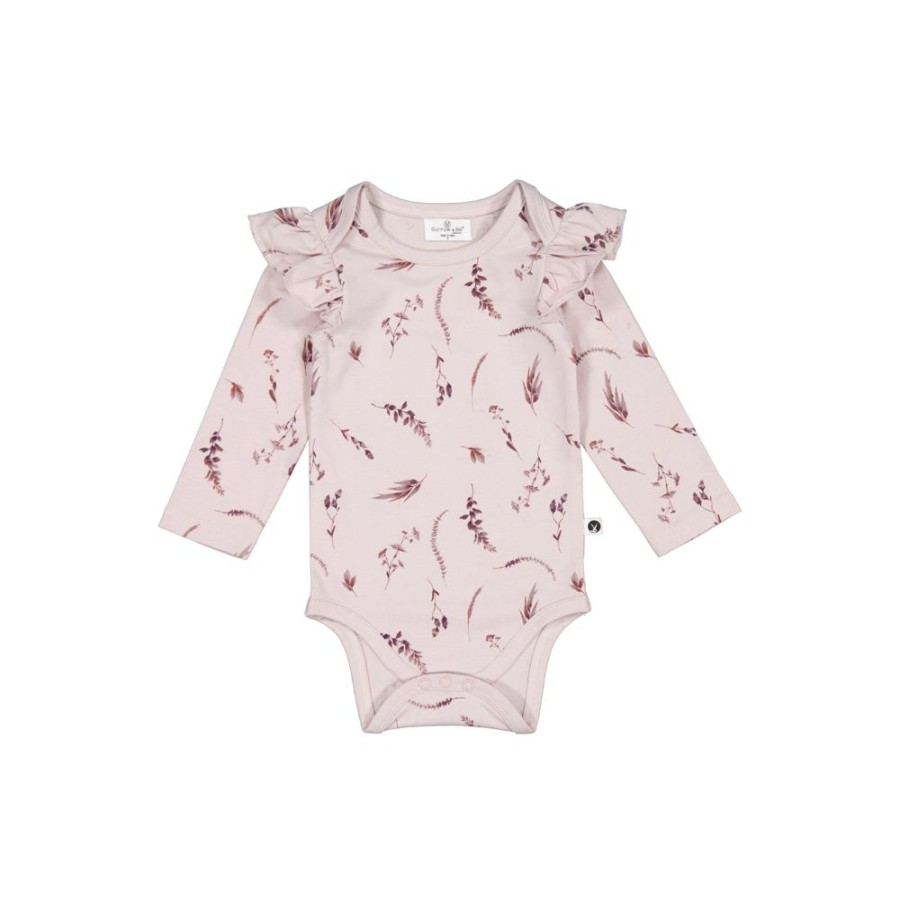 Shop Clothing Burrow & Be | Florseca Long Sleeve Flutter Bodysuit