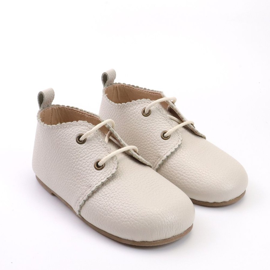 Leather Shoes By Wander Wander | Oxford Leather Shoe - Hard Sole Pebble