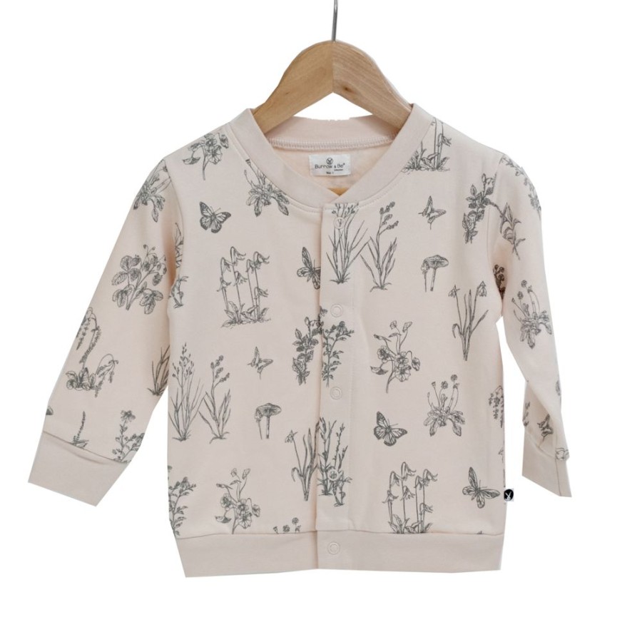 Shop Clothing Burrow & Be | Blush Meadow Fleece Cardigan