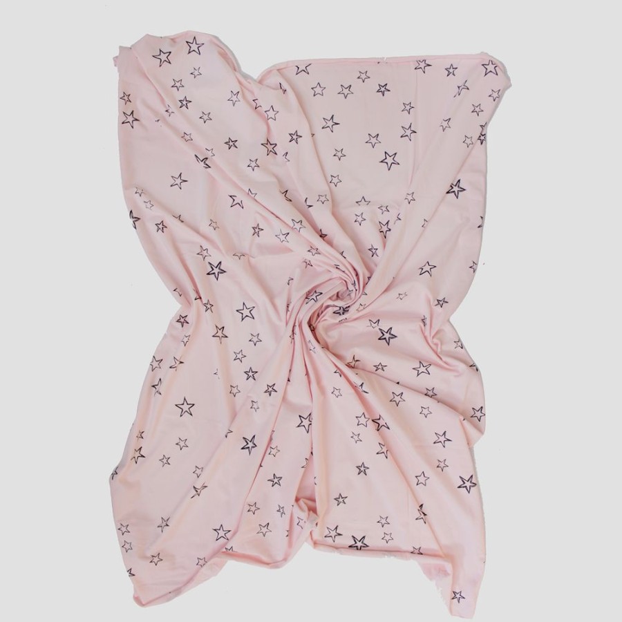 Shop Products Burrow & Be | Organic Cotton Stretchy Swaddle - Star Print - Mustard