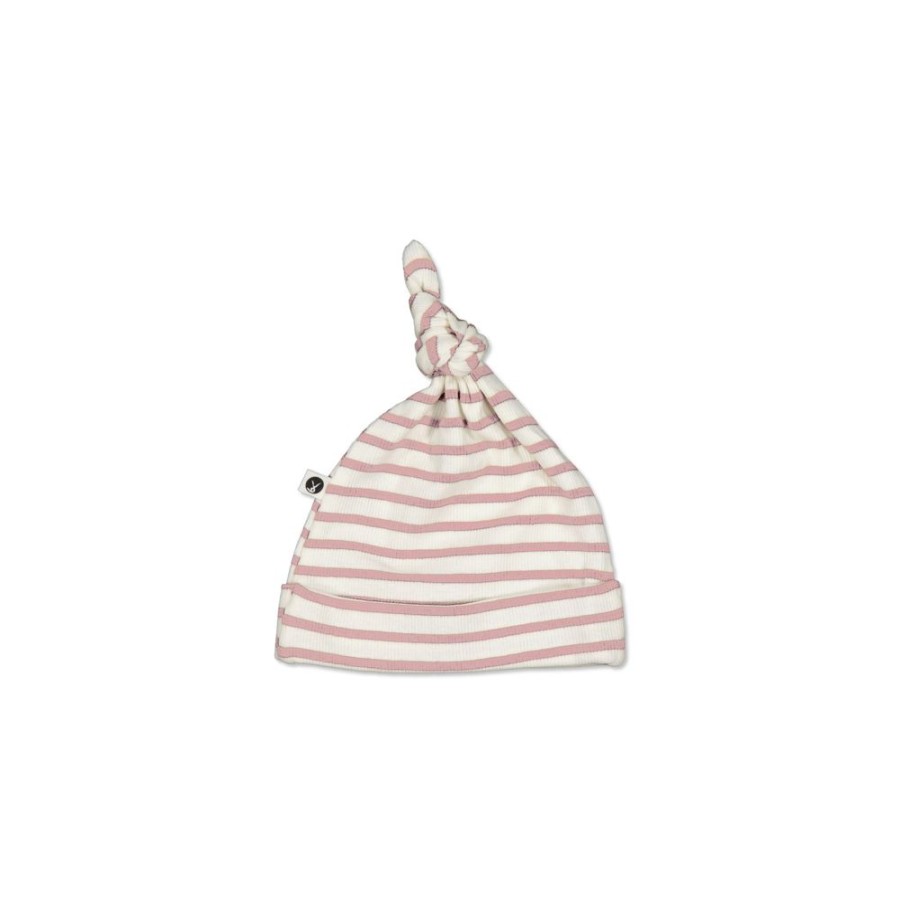 Shop Clothing Burrow and Be | Rose Stripe Rib Top Knot Hat