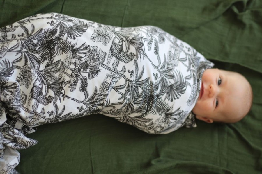 Shop Products Burrow & Be | Stretchy Swaddle - Wilderness