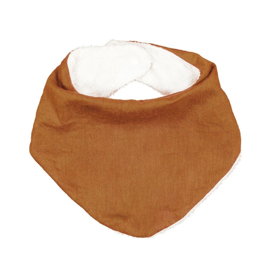 Shop Products Burrow & Be | Rust Cotton / Terry Bib