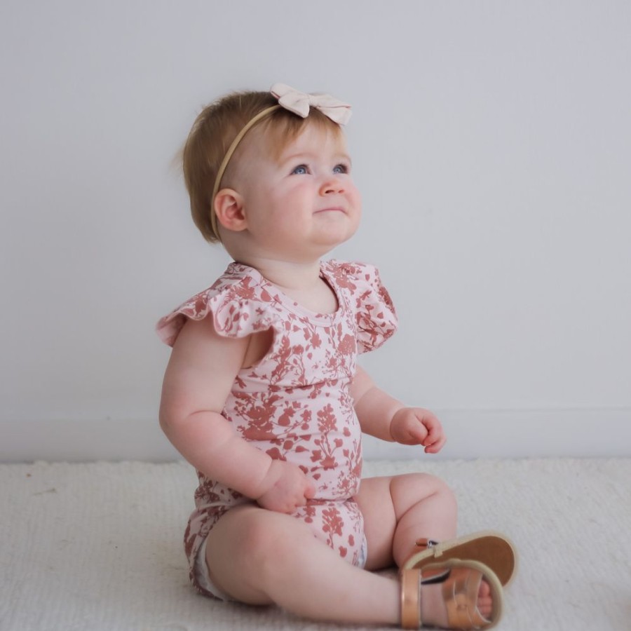 Shop Clothing Burrow & Be | Flower Splash Flutter Body Suit