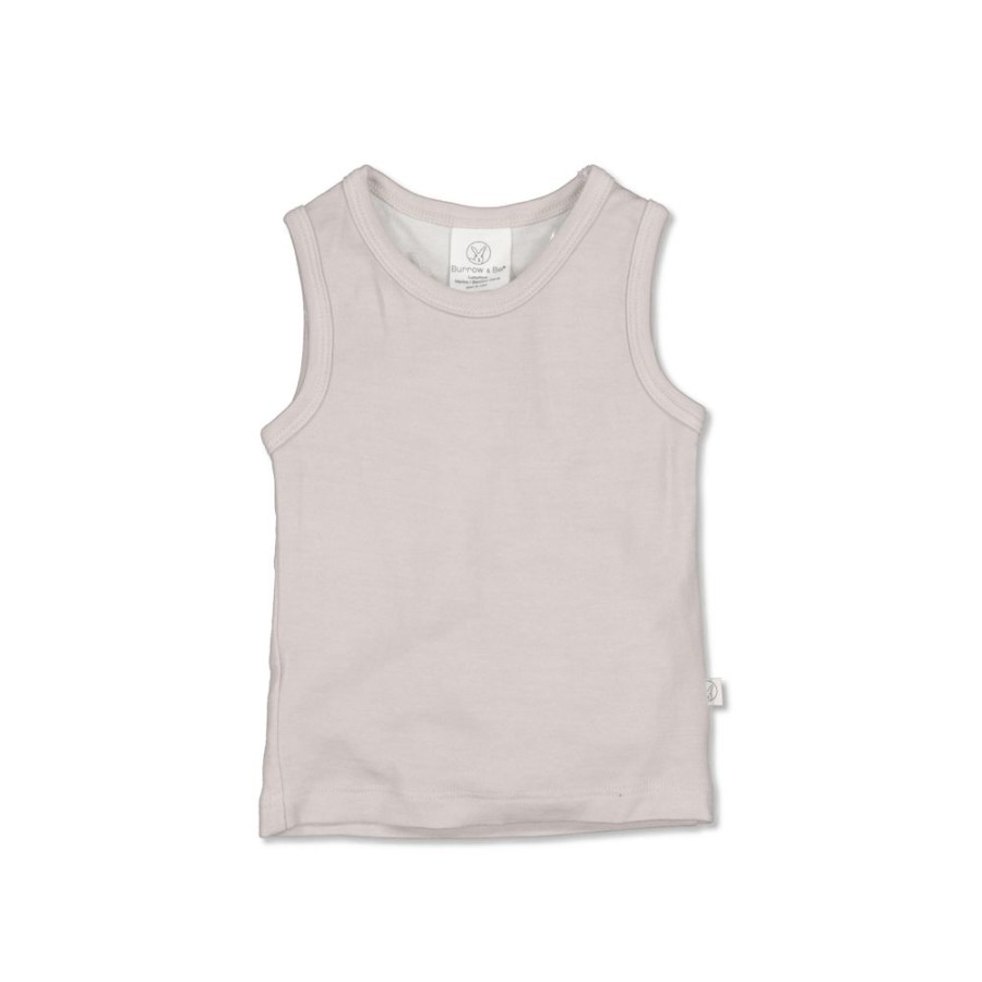 Shop Clothing Burrow & Be | Merino/Bamboo Singlet - White Sand