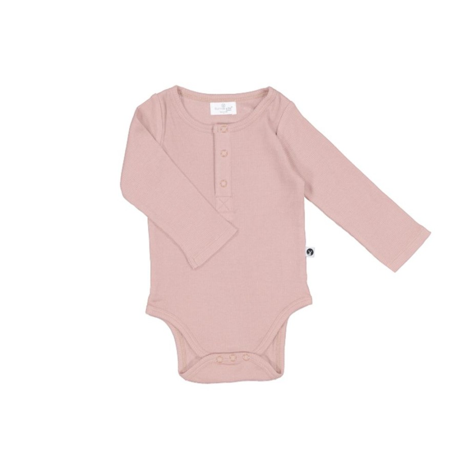 Shop Clothing Burrow and Be | Henley Rib Bodysuit - Dusty Rose