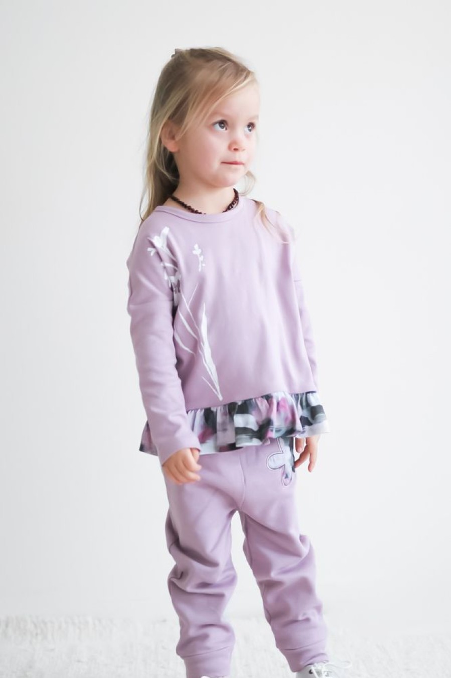 Shop Clothing Burrow & Be | Lilac Paint Dab Track Pants