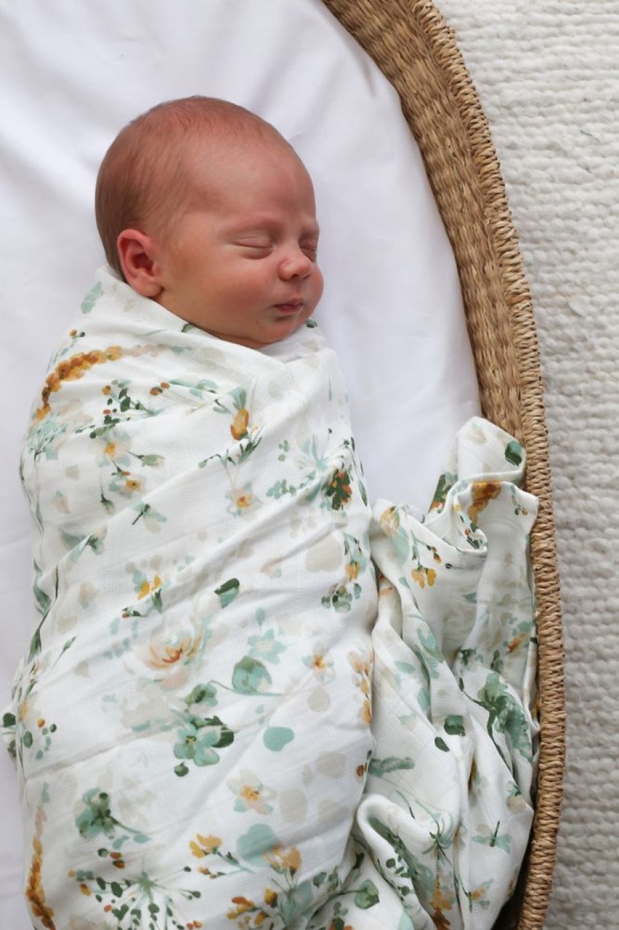 Shop Products Burrow & Be | Spring Melody Muslin Wrap