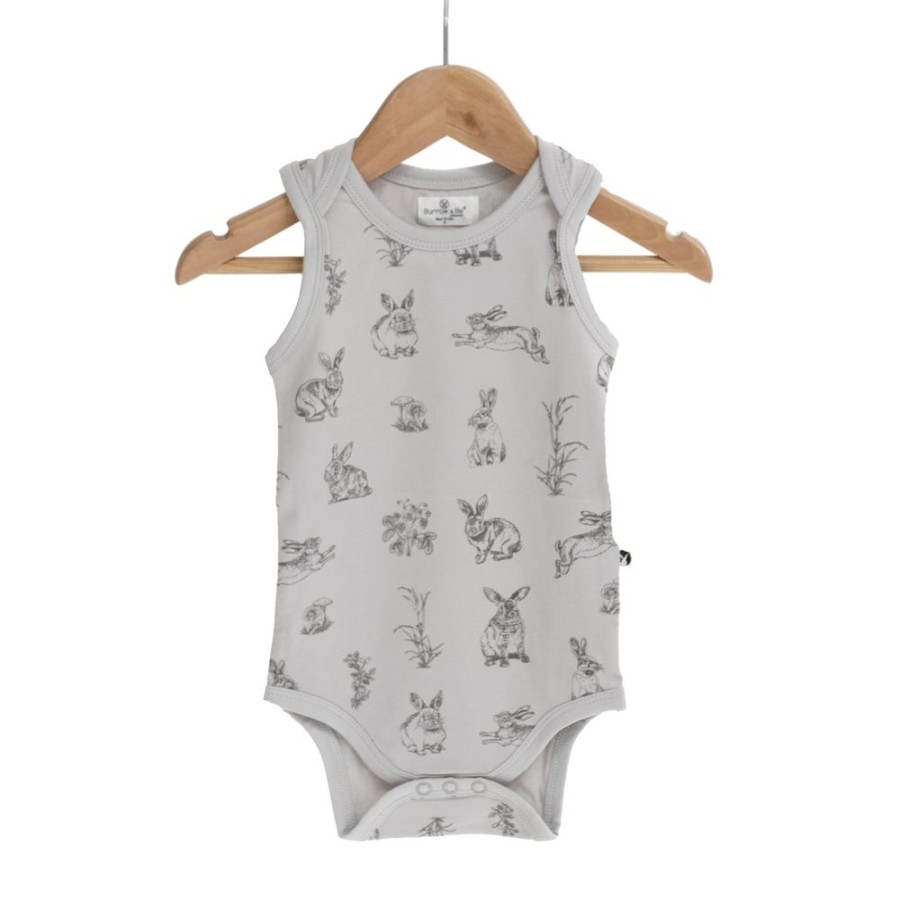 Shop Clothing Burrow & Be | Grey Burrowers Singlet Onesie