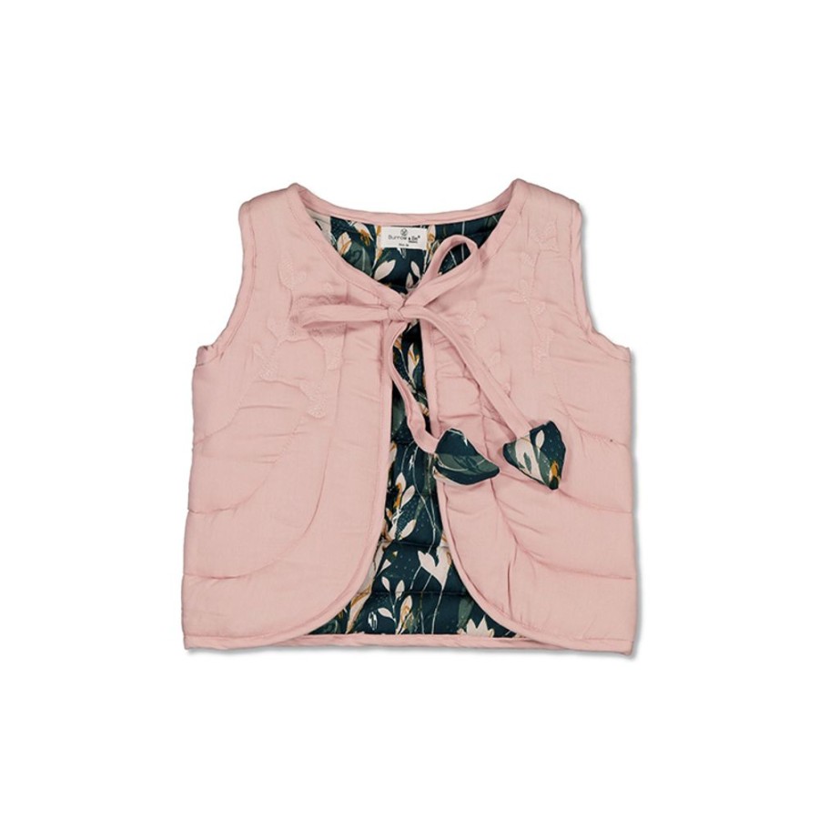 Shop Clothing Burrow & Be | Girls Vest - Flux And Dusty Rose