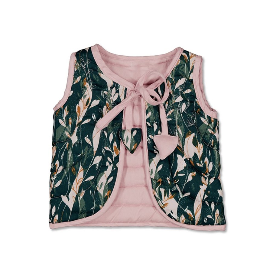 Shop Clothing Burrow & Be | Girls Vest - Flux And Dusty Rose