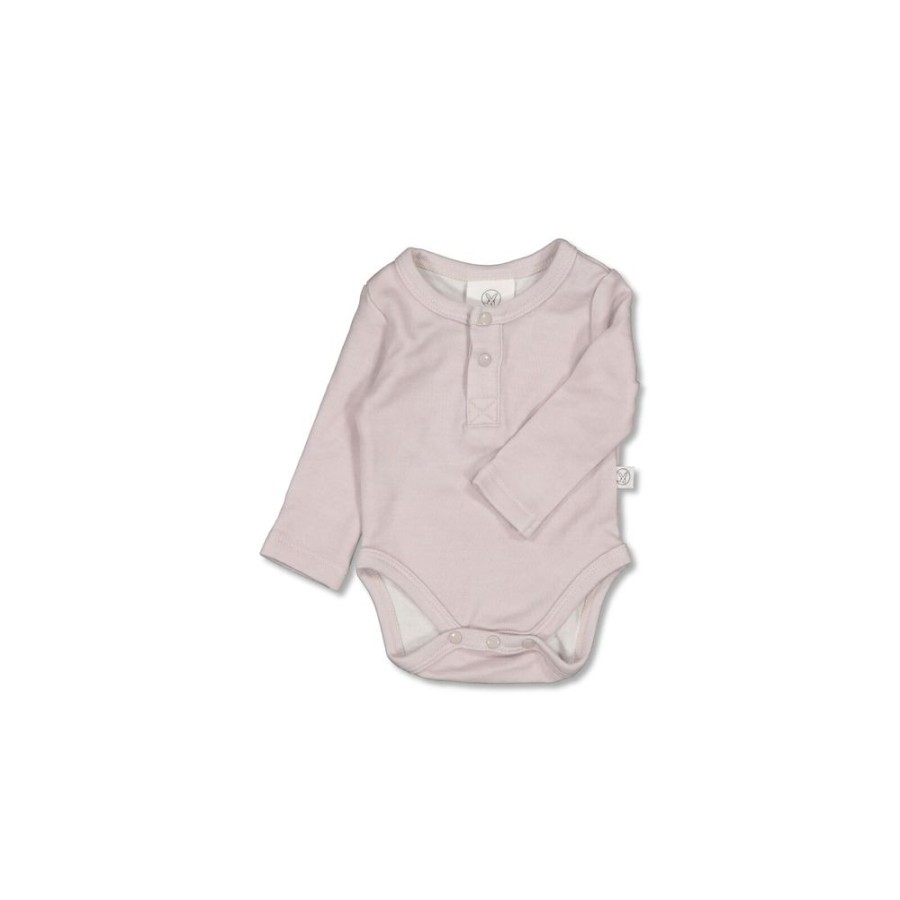 Shop Clothing Burrow and Be | Henley Merino/Bamboo Bodysuit - White Sand