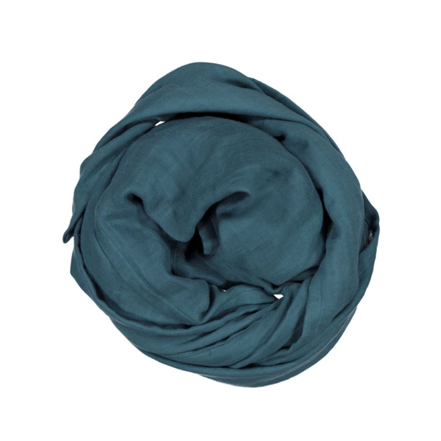 Shop Products Burrow & Be | Teal Muslin Wrap