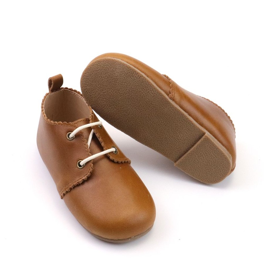 Leather Shoes By Wander Wander | Oxford Leather Shoe - Hard Sole Caramel