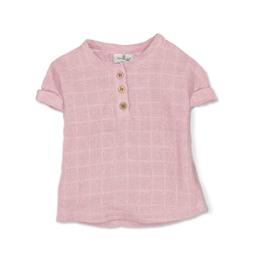 Shop Clothing Burrow & Be | Jasper Kids Short Sleeve T-Shirt - Dusty Rose