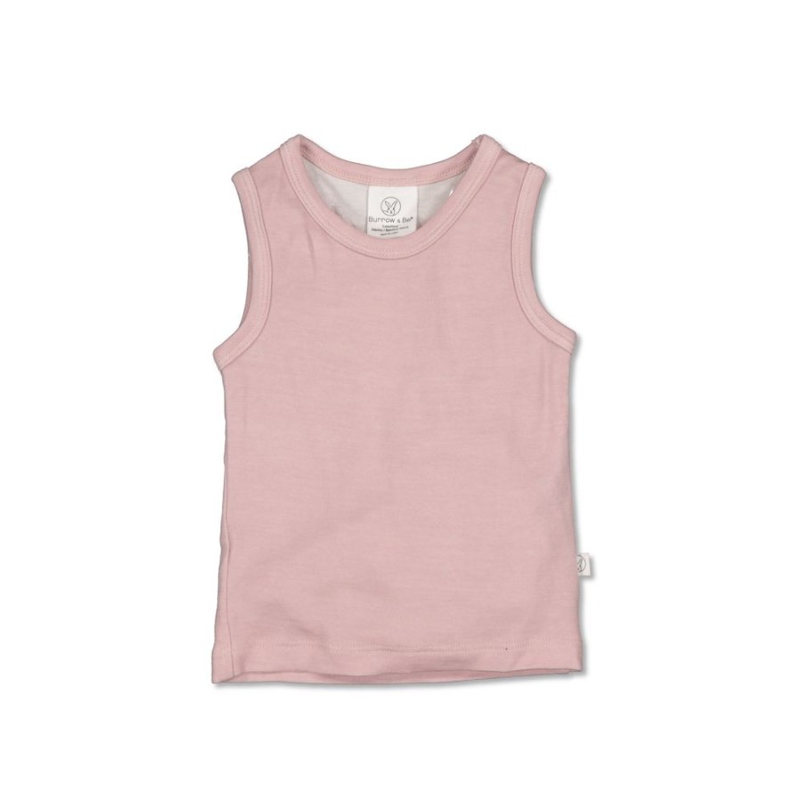 Shop Clothing Burrow & Be | Merino/Bamboo Singlet - Dusty Rose