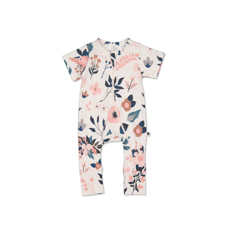 Shop Clothing Burrow & Be | Pink Clementine Short Sleeve Zip Suit