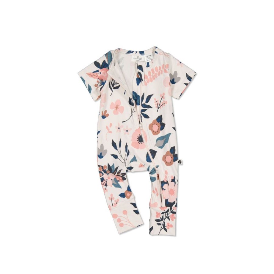 Shop Clothing Burrow & Be | Pink Clementine Short Sleeve Zip Suit