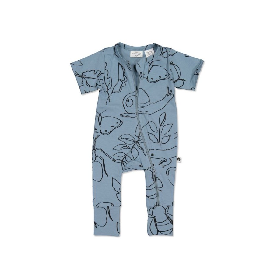 Shop Clothing Burrow & Be | Giant Bugs Short Sleeve Zip Suit