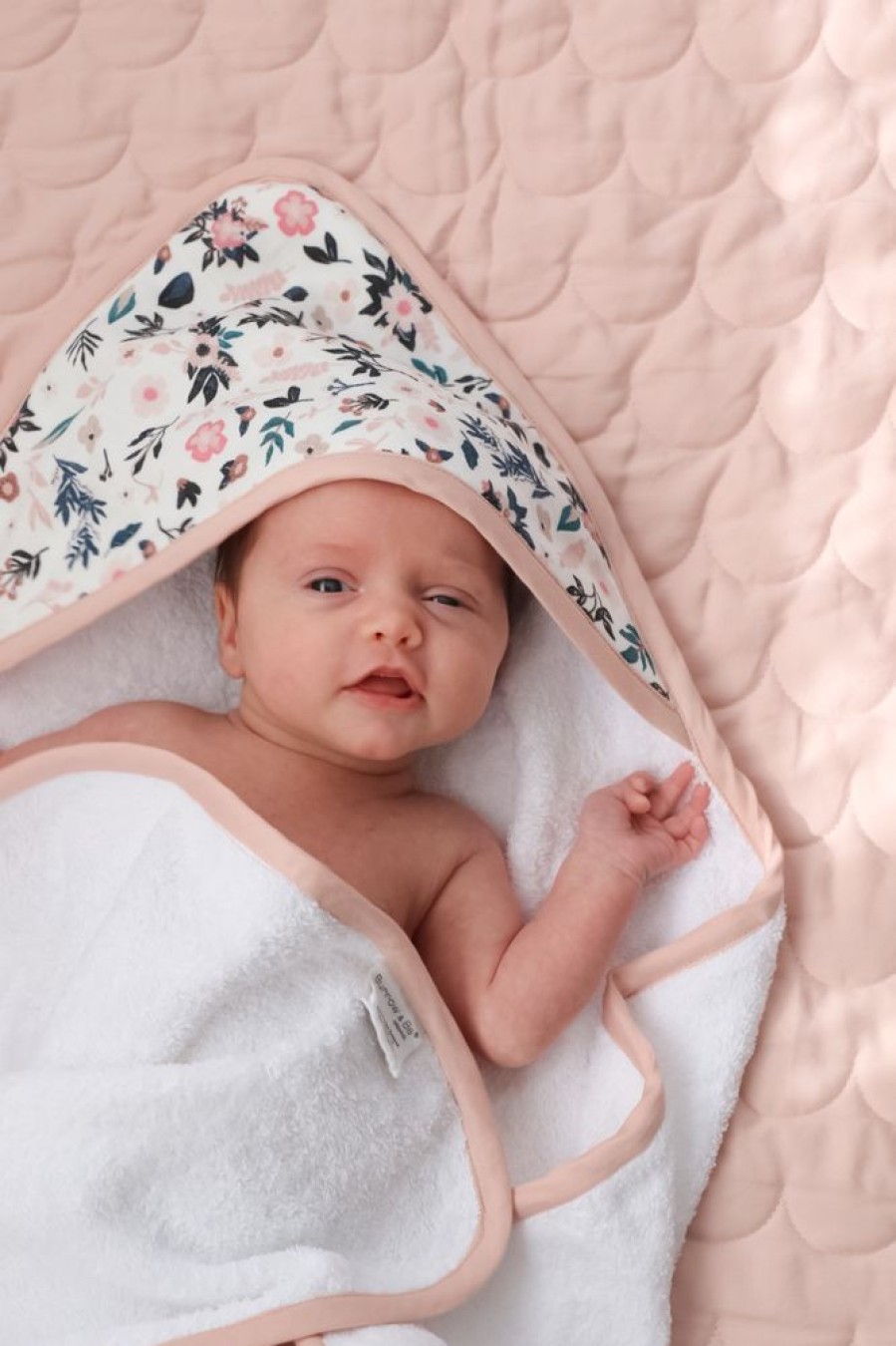 Shop Products Burrow & Be | Petite Clemintine Baby Hooded Towel