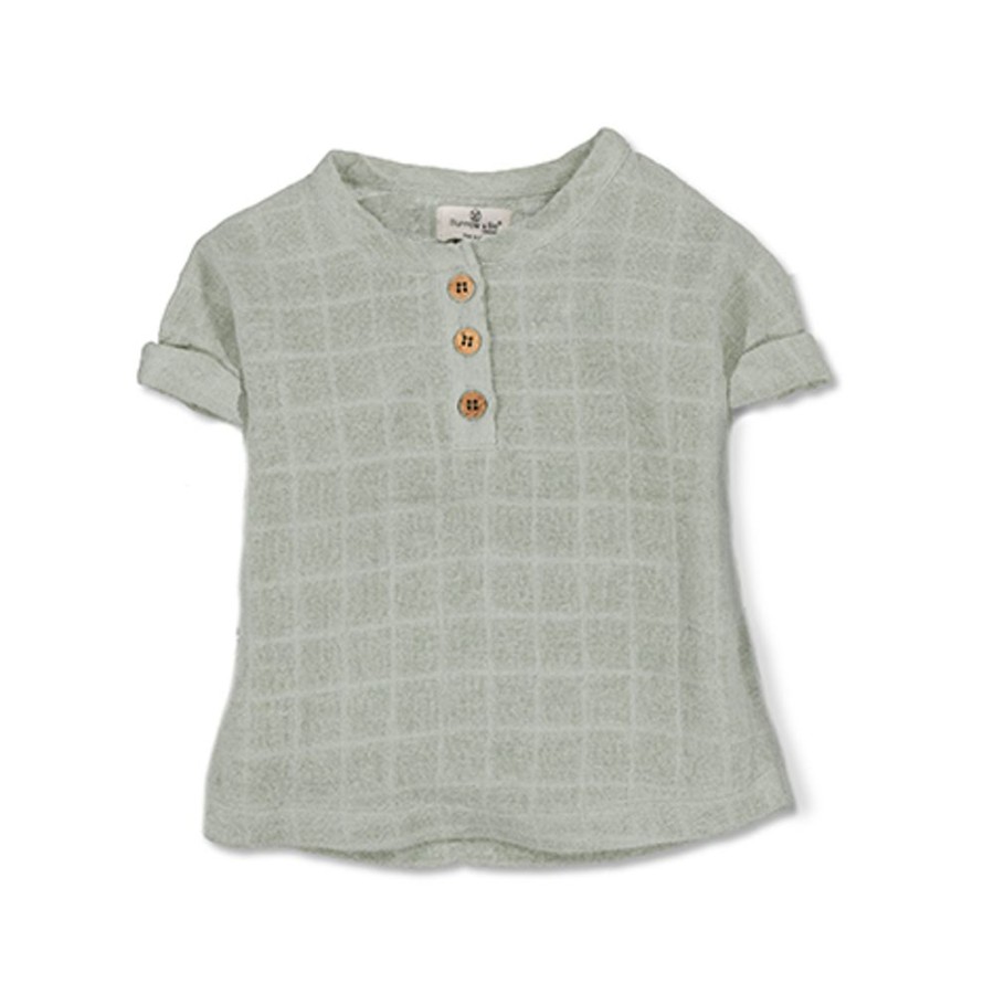 Shop Clothing Burrow & Be | Jasper Kids Short Sleeve T-Shirt - Sage