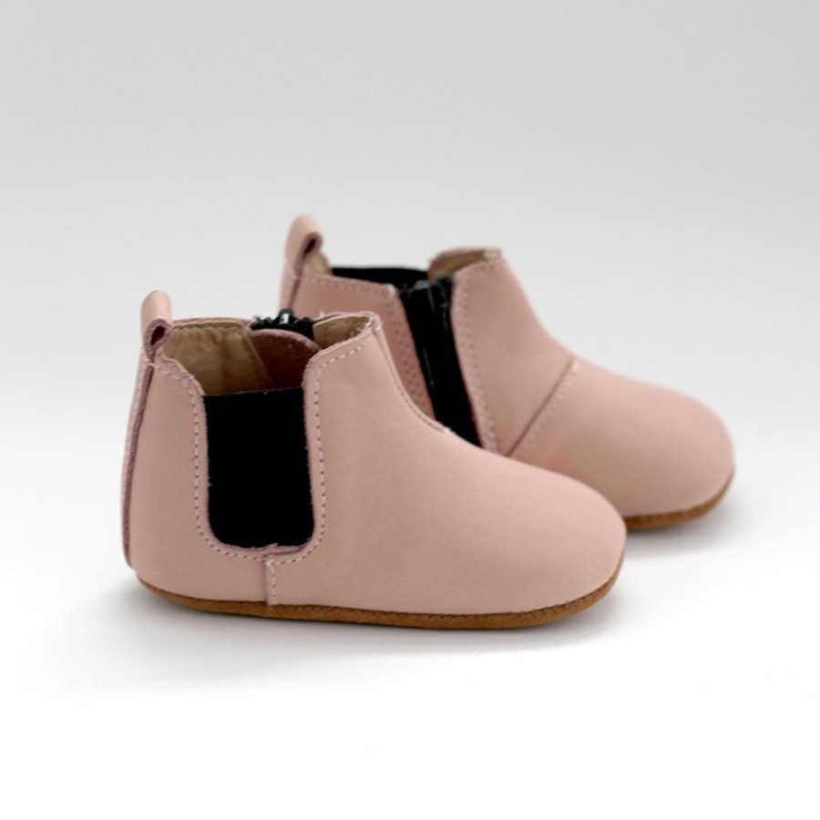 Leather Shoes By Wander Wander | Chelsea Leather Boot - Petal