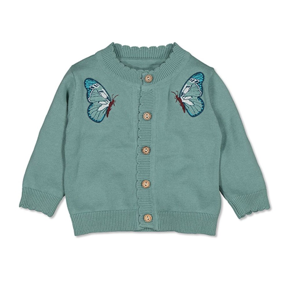 Shop Clothing Burrow & Be | Lola Baby And Toddler Cardi - Butterfly