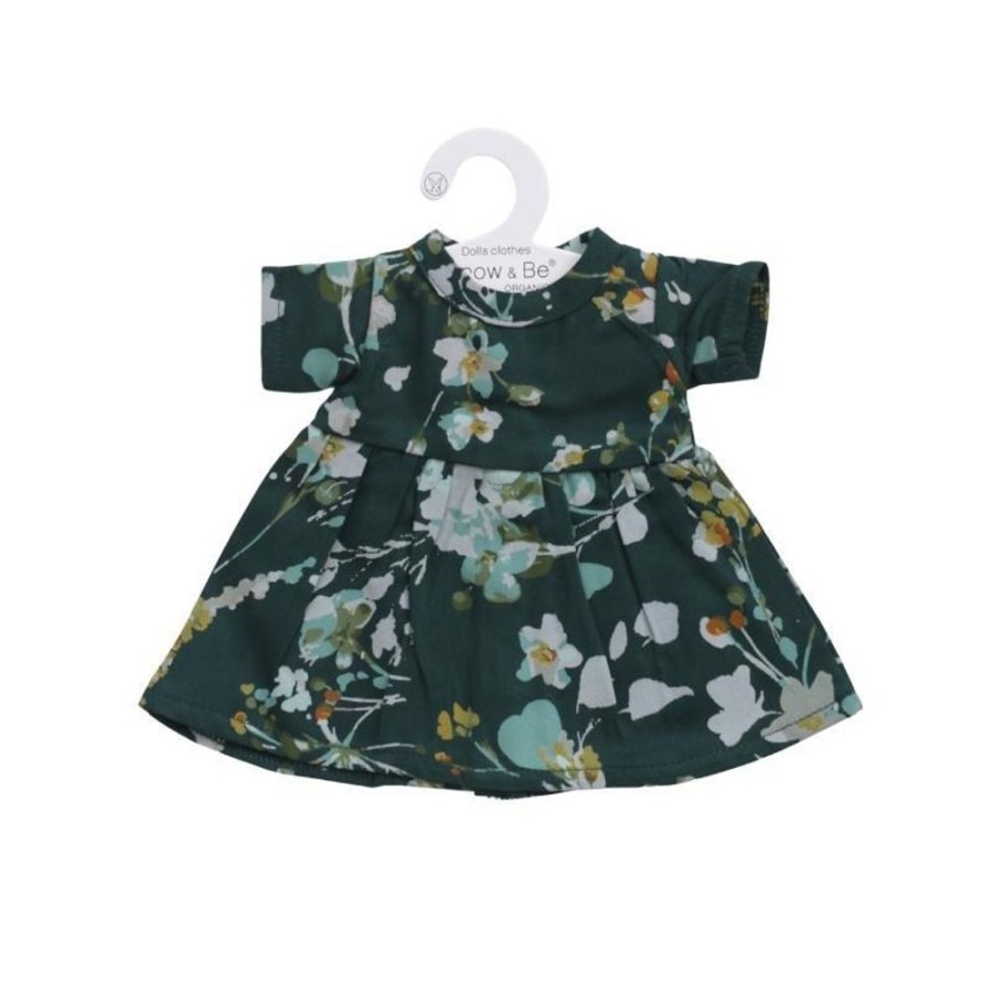 Shop Products Burrow & Be | Green Spring Melody Doll Dress