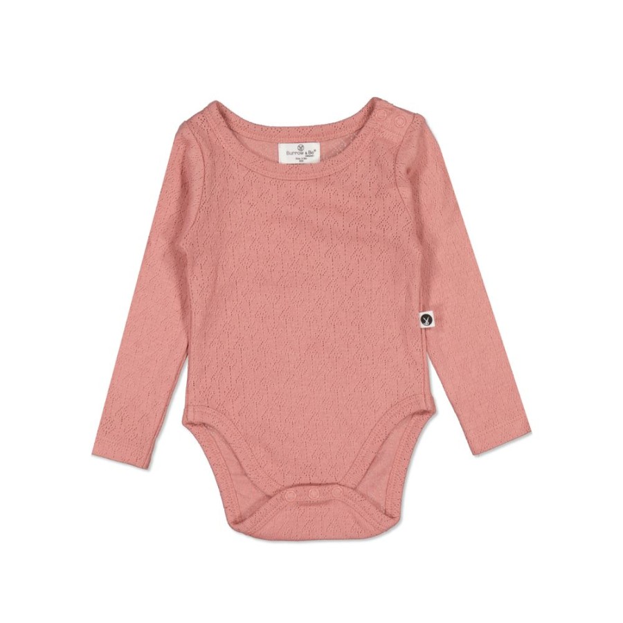 Shop Clothing Burrow & Be | Pointelle Long Sleeve Body Suit - Dusk