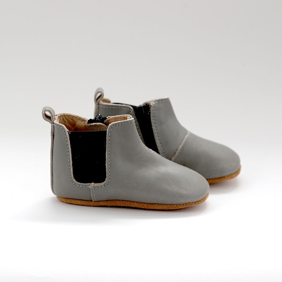 Leather Shoes By Wander Wander | Chelsea Leather Boot - Grey