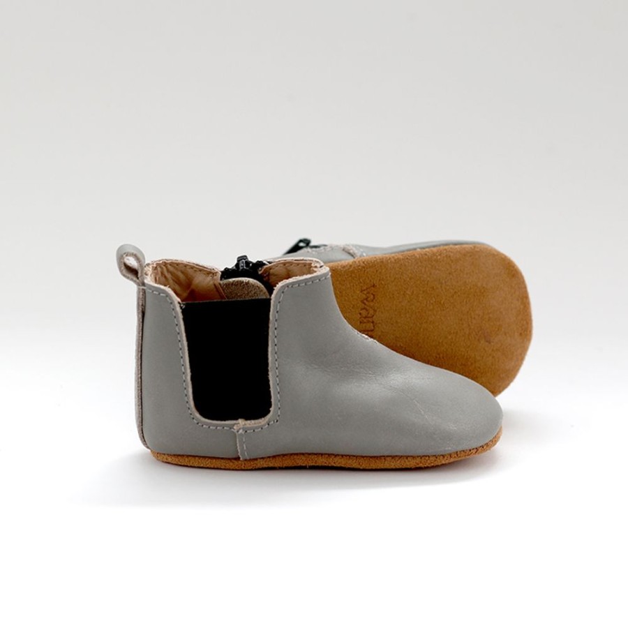 Leather Shoes By Wander Wander | Chelsea Leather Boot - Grey