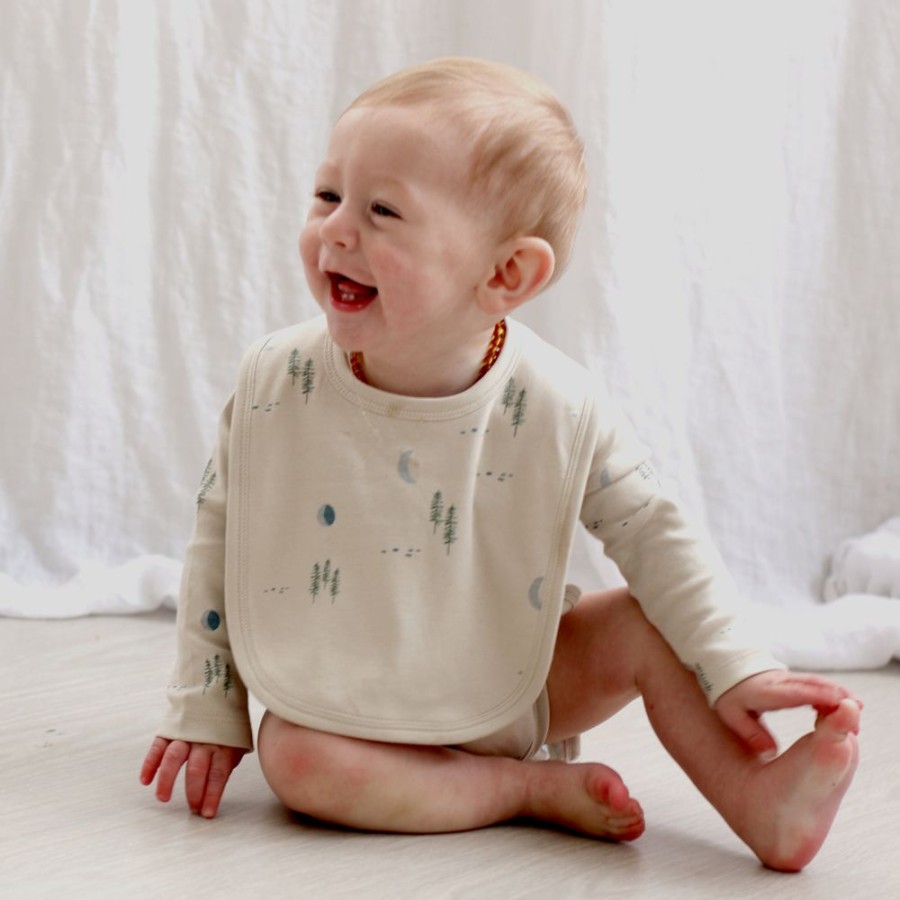 Shop Products Burrow & Be | Midnight Forest Feeding Bib