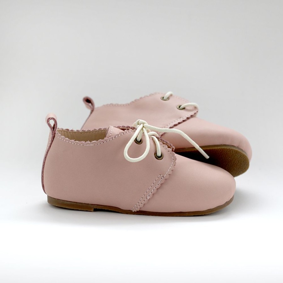 Leather Shoes By Wander Wander | Oxford Leather Shoe - Hard Sole Petal