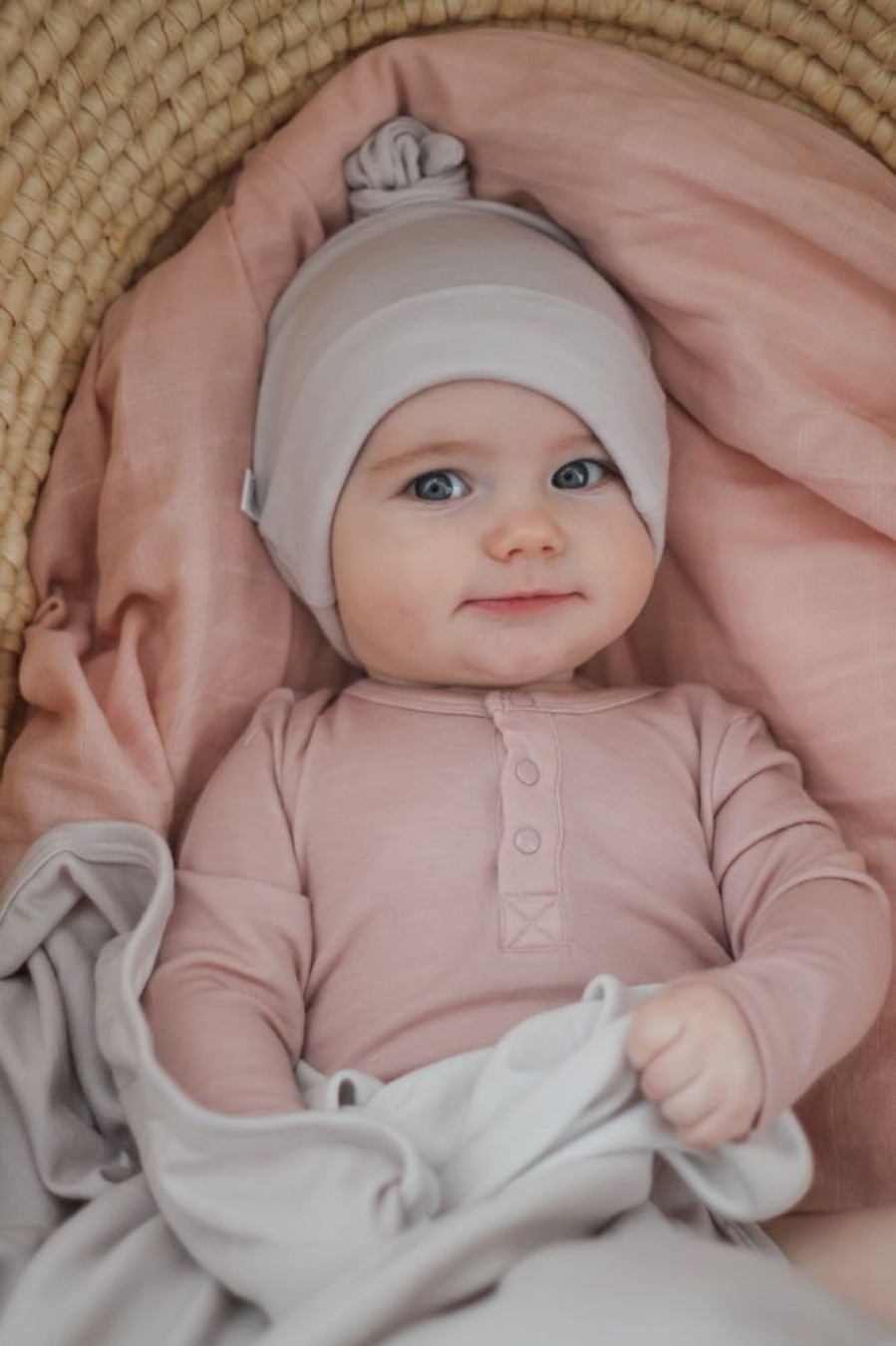 Shop Clothing Burrow and Be | Merino/Bamboo Top Knot Hat - White Sand